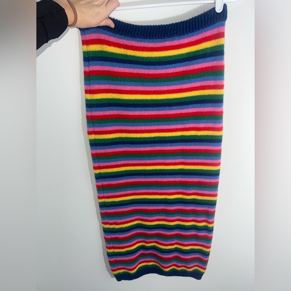 OVER KLESHAS Colorful Striped Knit Maxi Skirt - Picture 9 of 10